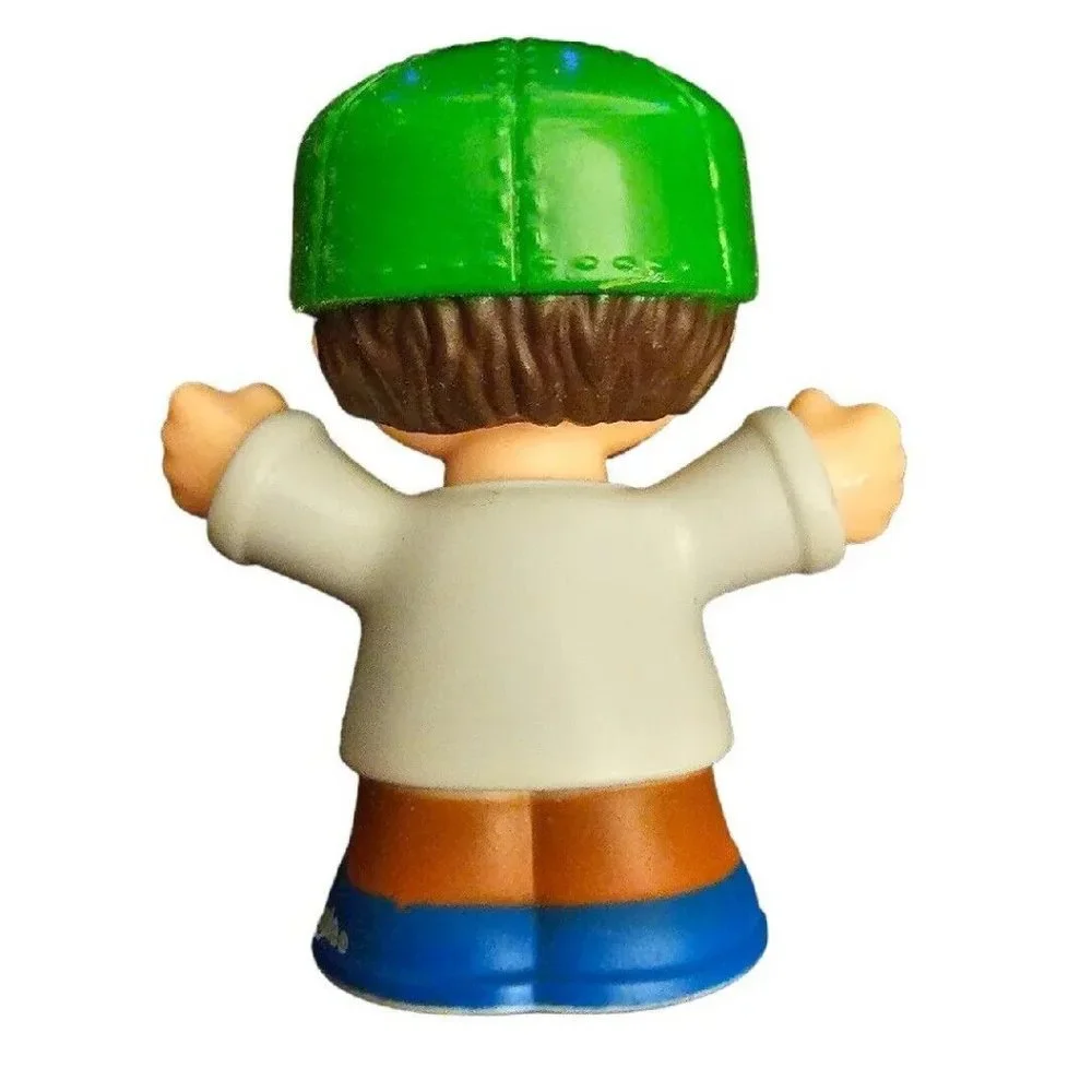 Fisher Price Little People Trash Man Recycle Boy Figure 2016 Mattel Kids Toy